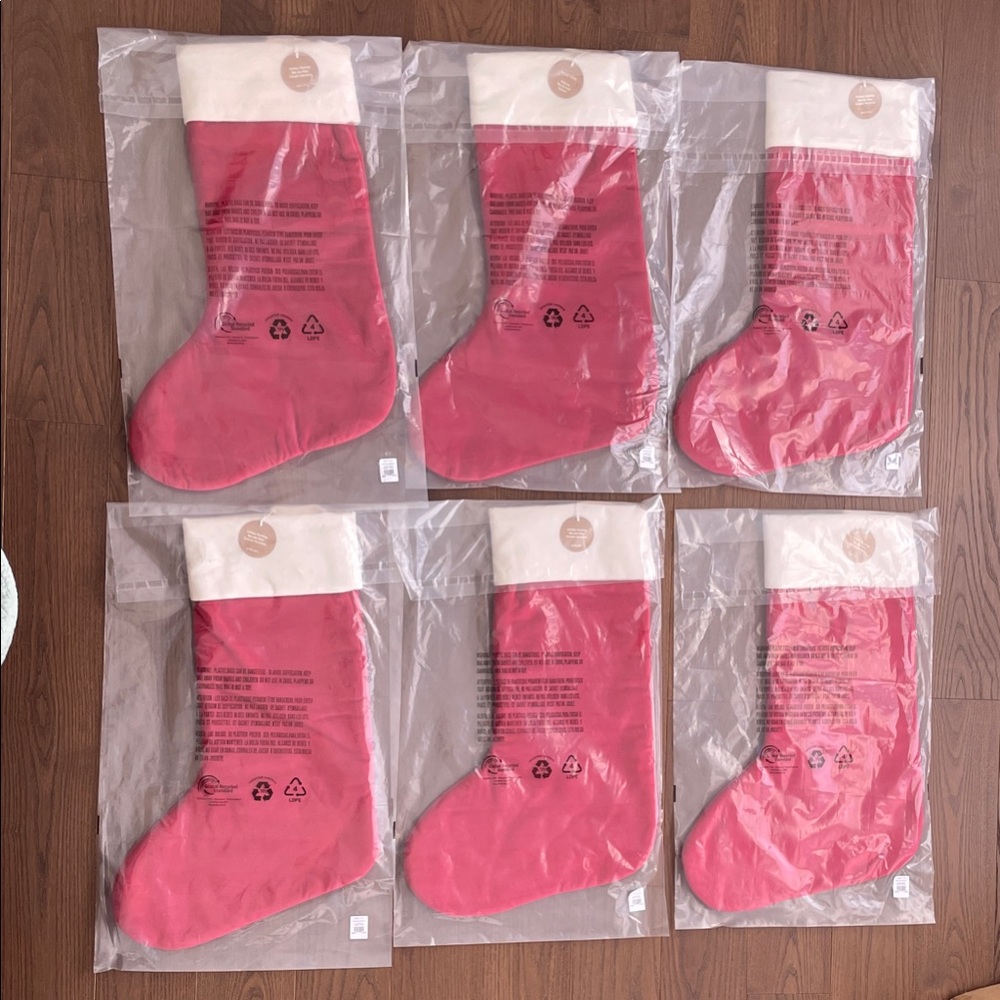 West Elm Velvet Christmas Holiday Stockings - 6 available - Picture 2 of 3